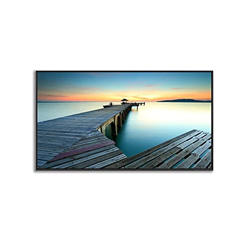 Diamond Painting Sunset 50x120cm - Kit Peinture Diamant Complet Mosaïque Paysage Grand Format