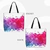 kkvhhyuo Stains of Watercolor Paint Splatters Print Tote Bag for Women, Large Reusable Shoulder Bag Simple Handbags for College School Work Shopping Travel #4