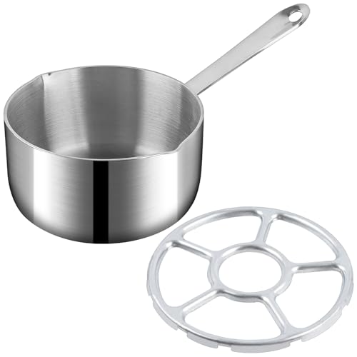 Milkary Butter Warmer Measuring Pan, 500ml/17oz Small Sauce Pan With