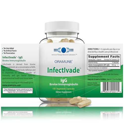Infectivade IgG Supplement - 500mg Immunoglobulin Supplement with...
