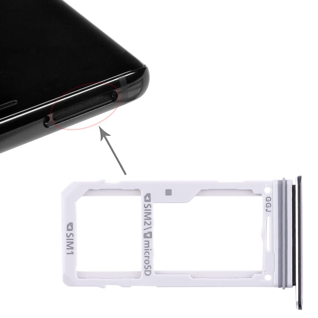 Amazon | cscfdfgt Galaxy Note 8用2 SIMカードトレイ/マイクロSD