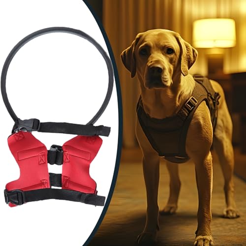 Kustimantu Stoßfester Schutz für blinde Hunde | Halo-Halsband für blinde Hunde, verstellbare Sicherheitsführung mit Stoßfänger – Zubehör für Spaziergänge für Tiere