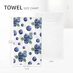 Cute Fruits Blueberry Hand Towels Bathroom Kitchen Towel Decorative Soft Absorbent Dish Tea Towel Washcloths Guest Fingertip Towels for Gym Hotel Yoga Spa Home Decor 16X30 Inch Cute Fruits Blueberry Hand Towels Bathroom Kitchen Towel Decorative Soft Absorbent Dish Tea Towel Washcloths Guest Fingertip Towels for Gym Hotel Yoga Spa Home Decor 16X30 Inch