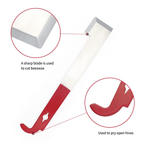 KINGLAKE 2 Pezzi Strumento per Alveare in Acciaio