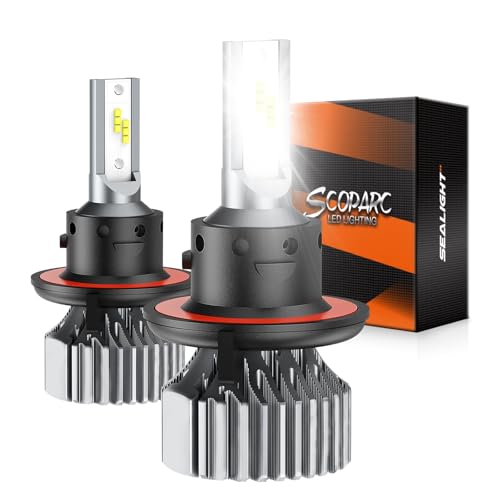 SEALIGHT H13 Fog Bulb,Combo Pack - Super Bright 6500K White, Plug and Play Installation, Fanless Design, Non-Polarity Fog Lights, Powersports Lighting Accessories ,2 pack