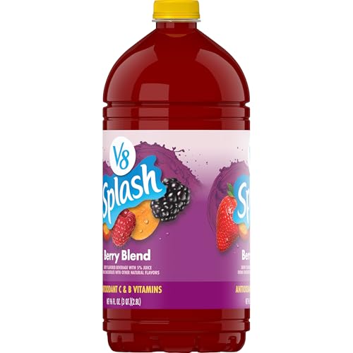 Image of V8 Splash Berry Blend Flavored Beverage, 96 fl oz Bottle (Pack of 2)