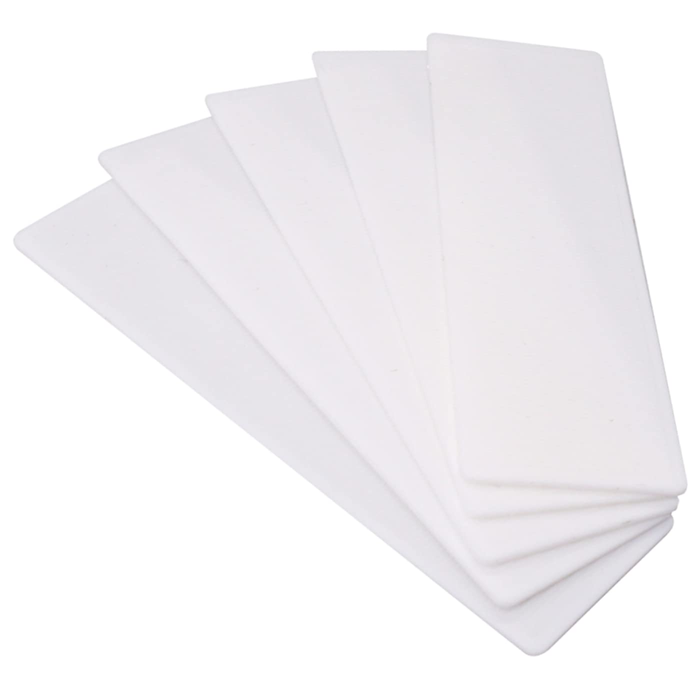 SKIR'CO (50 szt.) Plastikowe podkładki płaskie 1 mm, podkładki przyszybowe 40 x 100 mm, podkładki dystansowe do ram, podkładki do ram drzwi i okien