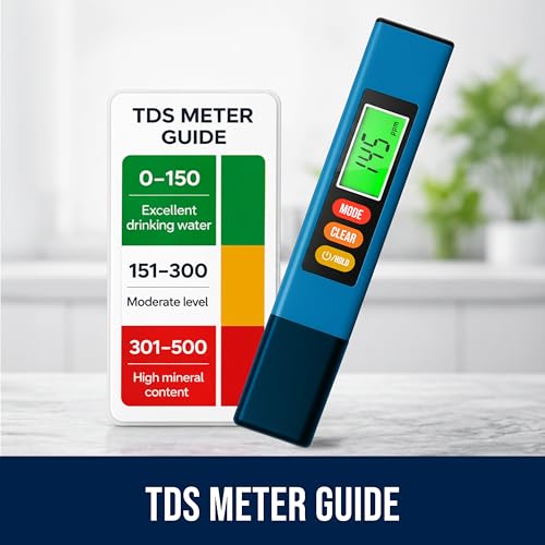 Image of Craft911 Water Tester for Drinking Water - TDS Meter (Professional - Blue)