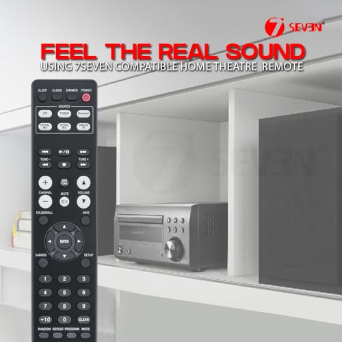 Image of 7SEVEN Compatible for Denon Home Theatre Amplifier Sound System Remote Control of RC-1214 and Replacement Remote for RC-1204 RC1204 RC-1214 RC1162 RC-1162 Model