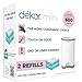 Dekor Mini Diaper Pail Refills | Most Economical Refill System | Quick & Easy to Replace | No Preset Bag Size – Use Only What You Need | Exclusive End-of-Liner Marking | Baby Powder Scent | 2 Count