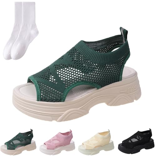 Sandales de sport compensées en maille pour vos promenades estivales