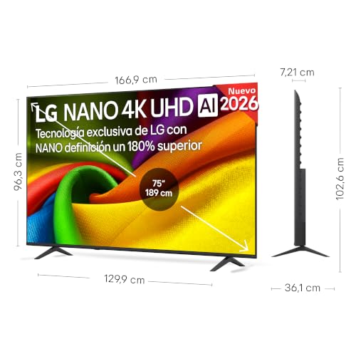 TV LG 4K UHD 75NU850 190 cm 2026 - vue 7