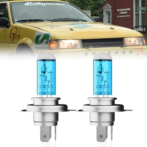 Image of Headlight Bulbs Compatible With Toyota Corolla 1998-2000, 9003 High Low Beam Headlights Halogen Light Bulb, Super Bright 6000K White, Plug and Play, Pack of 2