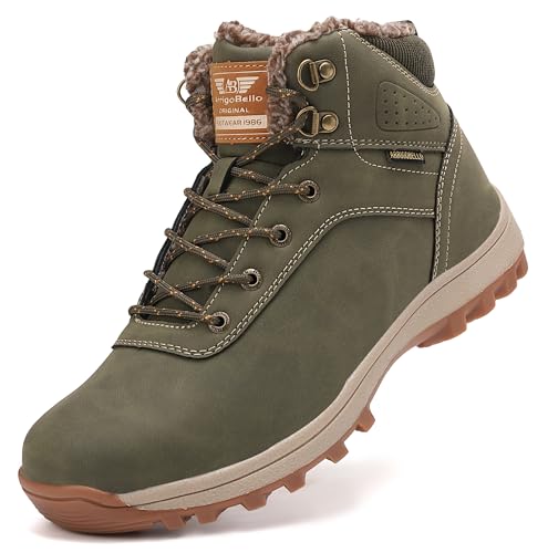 ARRIGO BELLO Botas Mujer Hombre Nieve Botines Invierno Cálido Zapatos Antideslizantes Forradas Boots fur Unisex 36 46(Verde,46)