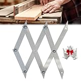 Picket Master Pro 3 Point Center Finder for Precise Measurements, Center Point Finder,Woodworking Center Finder Marking Tool, Equal Space Divider, Equal Spacing Layout Tool