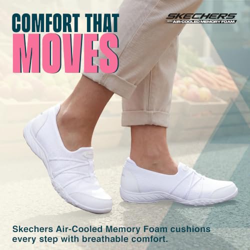 Image of Skechers Women's Breathe Easy - Harbor Hues | Modern Comfort Casual, Relaxed Fit, Air-Cooled Memory Foam, Machine Washable, Vegan