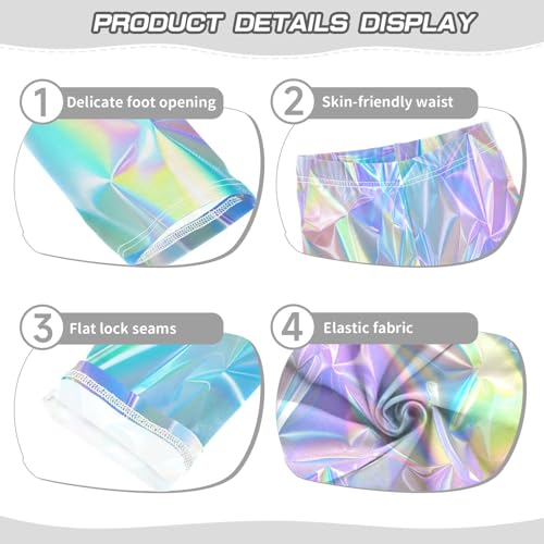 Toddler Girls Leggings Printed Yoga Pants Leggings Create Pastel Holographic for Kids3