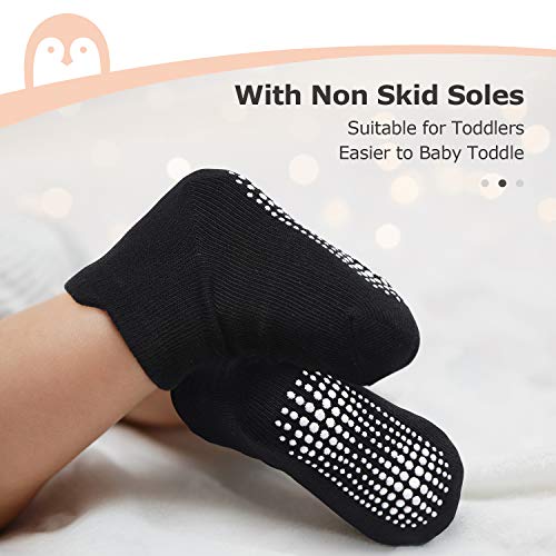 Momcozy Babysokjes Antislip Enkelsokjes Katoenwollen Kindersokjes Gripsokjes Anti-uitglij peutersokjes babysokjes… - Image 3