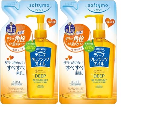 Kose Softymo Aceite Limpiador Profundo, Set de 2 Recambios de 200ml, Made in Japan