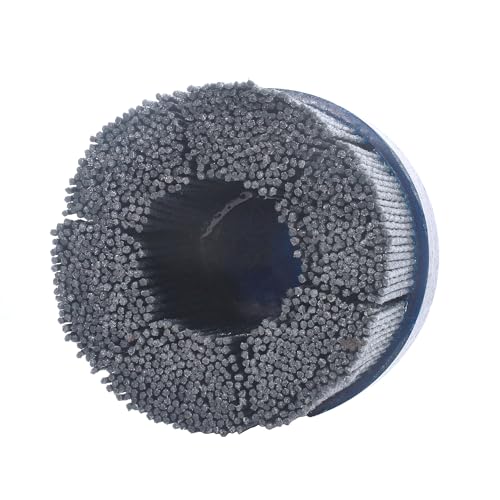 Garhgi Deburring Tool Brush Bristle Discs 120Grit 1.96"(50MM), Block Type Silicon Carbide Abrasive Nylon, Surface Finishing Deburring Rust Removal Cleaning Brush, Power CNC Milling Machine