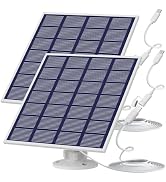 Lot De 3 Chargeurs Solaires 6W Pour Google Nest Cam (batterie) - IP65 étanche - Câble 4m - Support Réglable 360°