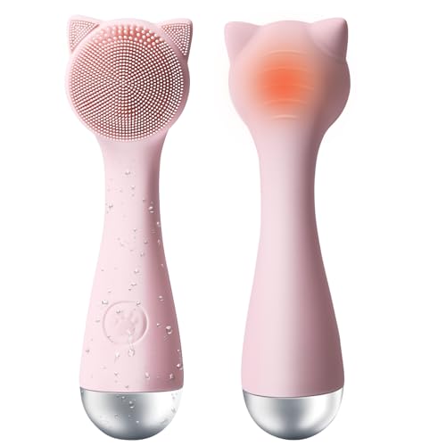 Facial Cleansing Brush, Silicone Face Scrubber Exfoliator for Men &