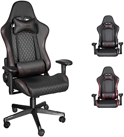 iooHug Gaming Chair, Workplace Excessive Again Laptop Chair Ergonomic Adjustable Swivel Desk Chairs with Headrest and Lumbar Assist, Video Sport Chairs for Teenagers and Adults Brown