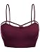 Luna Flower Women's Strappy Bralette Stretch Seamless Cut Out Strappy Sport Bras