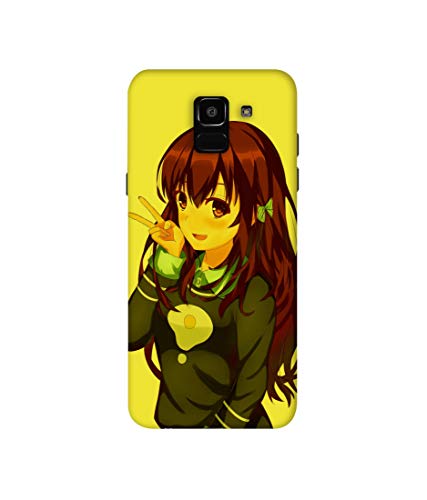 Image of Amazon Brand - Solimo Designer DJ Girl Vector 3D Printed Hard Back Case Mobile Cover for Samsung Galaxy J6