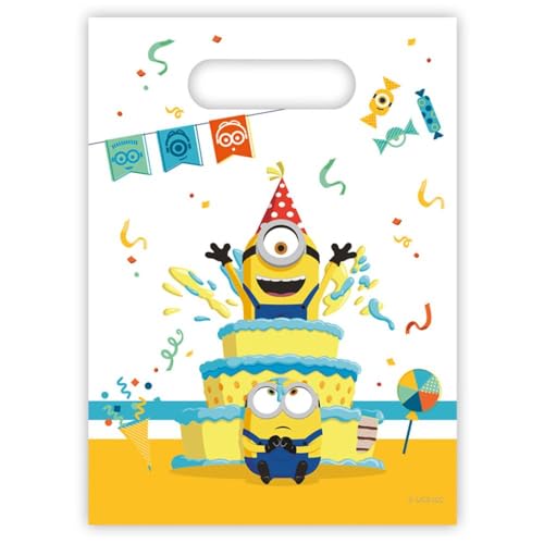Procos - Party Loot Bags Minions Rise of Kran Geschenktüten Süßigkeiten,...