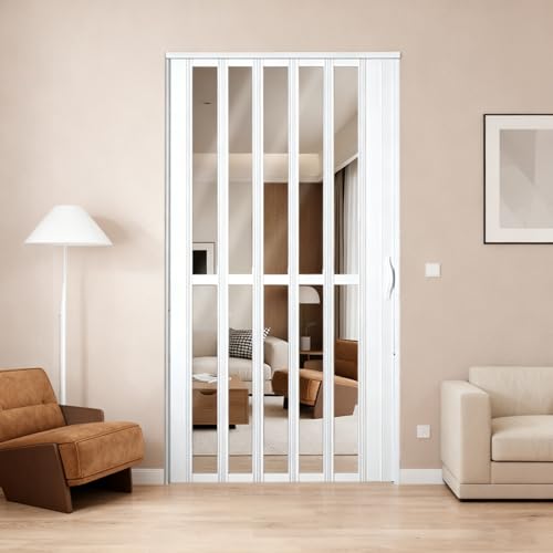 Pounjsd AR[fBIhA 60cm 203cm ܂ ܂  Ԏd؂ Ȉ  d؂ XChhA N[[bg PVC RT[eB[i  X   C V[ folding sliding door 