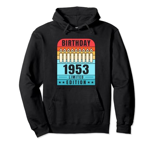 Camiseta vintage 1953 para mujer, edición limitada, cumpleaños 1953 Sudadera con Capucha