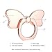 pzoz Metal Cell Phone Finger Ring Stability Holder Back Stand Collapsible Hand Grip Knob Loop Car Mount Hook Kickstand 360 for iPhone Samsung Galaxy Mobile Cute Accessories (Rose Gold)