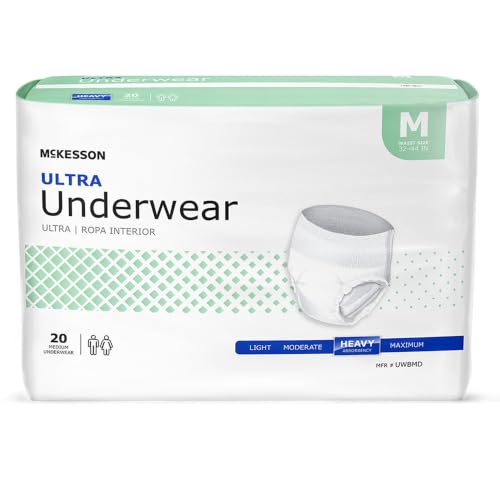 Image of McKesson Ultra Adult Incontinence Underwear, Heavy Absorbency, 44 in, 20 ct