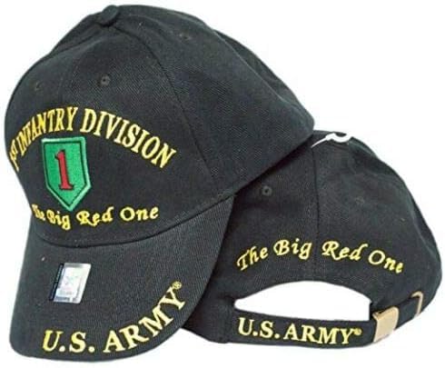 Flakita's Novelties United States 1st First Infantry Division The Big Red One Cotton Adjustable Embroidered Cap Hat