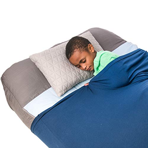 Fun and Function's Snuggle Sheet Sensory Compression Bedsheet for Kids - Helps Children with Special Needs - Breathable, Stretchy Material Stays in Place (Blue, Twin)
