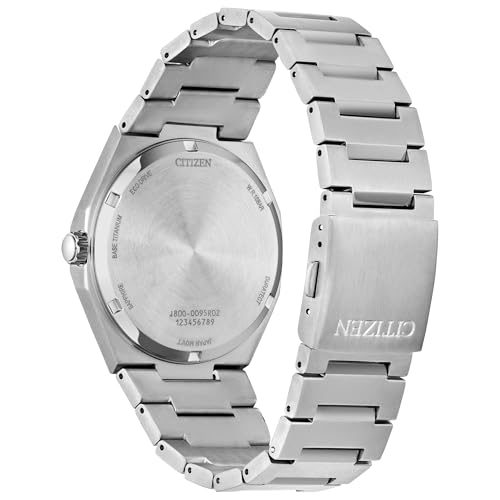 Image of CITIZEN Men's Eco-Drive Zenshin Three-Hand White Dial Super Titanium Watch 39mm - AW0130-85A
