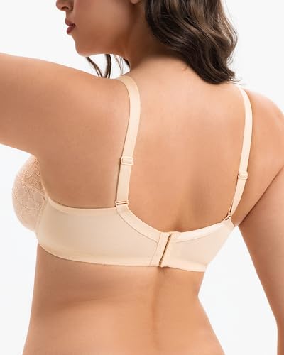 Vukoiswe Minimizer Bra for Women, Plus Size Full Coverage Underwire Bra - image 4