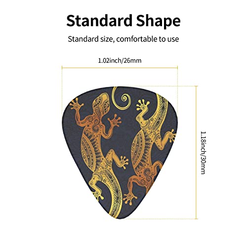 Médiators Guitare 12-Pack Gecko Lézards Médiators Guitare Électrique Guitare Acoustique Diverses Guitares - Les Beatles, Paul McCartney, John Lennon, RIngo Starr, George Harrison Médiators Guitare 12-Pack Gecko Lézards Médiators Guitare Électrique Guitare Acoustique Diverses Guitares – Image 4