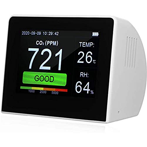 Luftqualitätsmonitor für PM2.5 /Formaldehyd/TVOC/Kohlendioxid/Temperatur/Luftfeuchtigkeit,Luftqualitätsmonitor Hochpräzises
