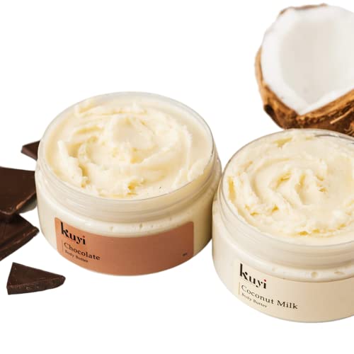 Kuyi Essentials Shea & Cocoa Body Butter Lotion with Essential Oils (Coconut Milk, 8 oz) Kuyi Essentials Shea & Cocoa Body Butter Lotion with Essential Oils (Coconut Milk, 8 oz)