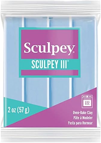 Polyform Sculpey III Polymer Clay 2 Ounces-Sky Blue (S302 1144)