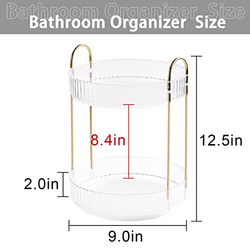 shuang-qing-Rotating-Makeup-Organizer-for-Vanity-2-Tier-High-Capacity-Skincare-Clear-Make-Up-Storage-Perfume-Organizers-Cosmetic-Dresser-Organizer-Countertop-360-Spinning-Transparent-white shuang-qing-Rotating-Makeup-Organizer-for-Vanity-2-Tier-High-Capacity-Skincare-Clear-Make-Up-Storage-Perfume-Organizers-Cosmetic-Dresser-Organizer-Countertop-360-Spinning-Transparent-white