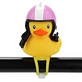 BXzhiri Kids Bike Bells Duck Bicycle Lights Bell, Head Light Shining Rubber Duck Handlebar Bicycle...