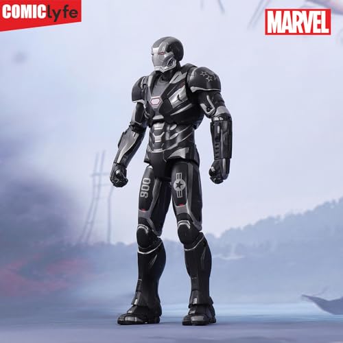 Image of Marvel War Machine 7 Inch Superhero Action Figure Toy | Avengers Collectible Figurine | Fully Articulated ABS + PV Material | Armored Superheroes Toy by Comiclyfe for Kids & Collectors