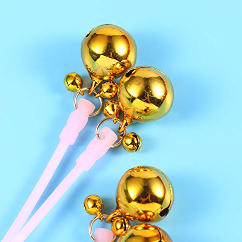 2 peças de grampos femininos para mamilo luminosos noturnos da Exceart Clipes de seio para mamilos s