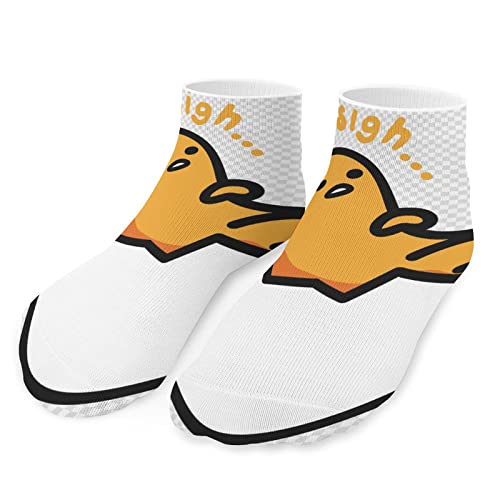 [FMOPQ] ぐでたま靴下 ショートソックスビジネス靴下カジュアルソックス 軽量 耐摩耗 滑り止め 吸汗通気 男女兼用 ランニング スポーツ 消臭滑り止