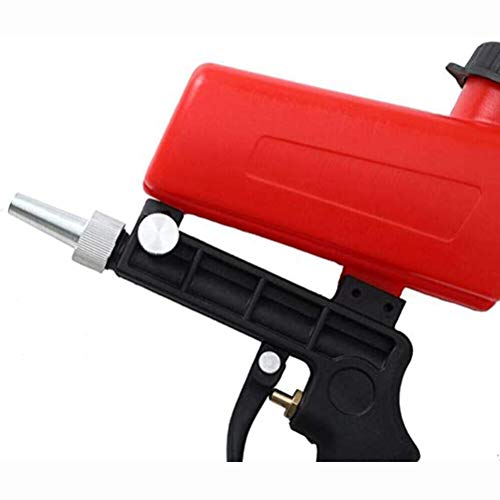 Jitong Pistola Per Sabbiatura Sabbiatrici Portatili 90Psi Sabbiatrice Fai Da Te Per Prevenzione Di Ossidazione Rimuovere La Vernice - Rosso - 4