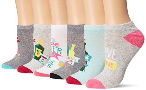 Image of K. Bell women's Fun Food & Drink Low Cut Socks - 6 Pairs - Cool & Cute Novelty Gifts