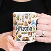 Lotacy Arizona Symbols Colorful Coffee Mug, Ceramic 11 oz, Arizona Souvenirs and Gifts Men And Women #4